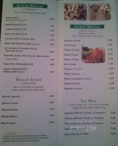 Mt. Fuji - Cullman, AL menu_pic