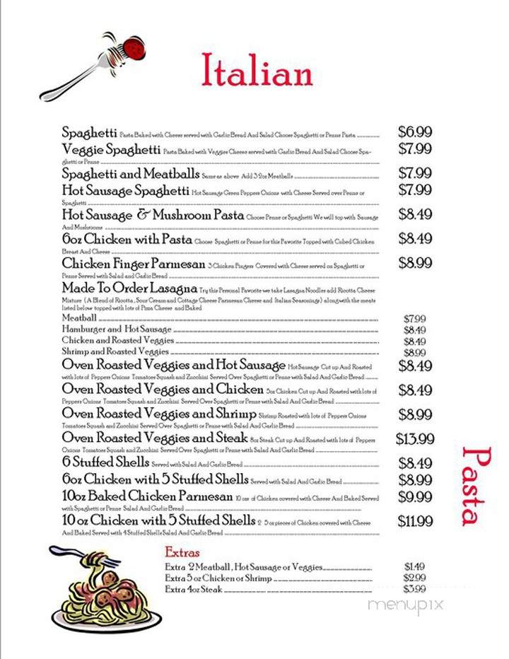 Joey's Restaurant - Houtzdale, PA menu_pic