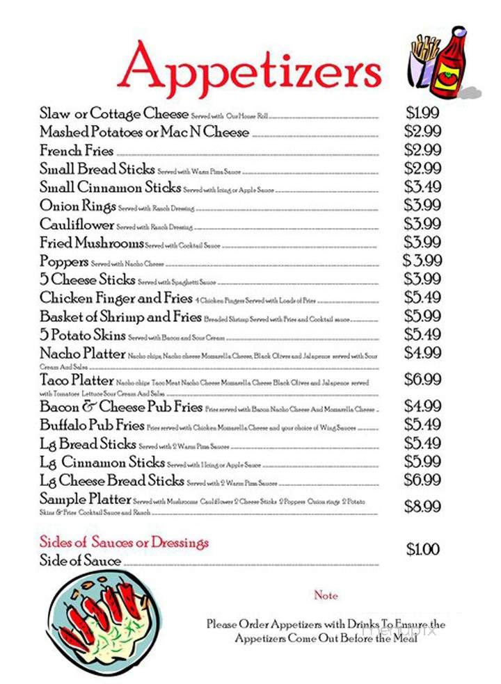 Joey's Restaurant - Houtzdale, PA menu_pic