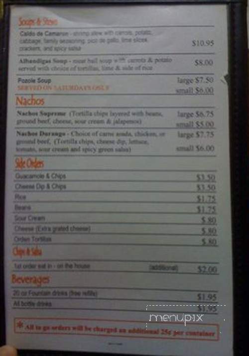 Muy Bueno Mexican Restaurant - Cape Girardeau, MO menu_pic