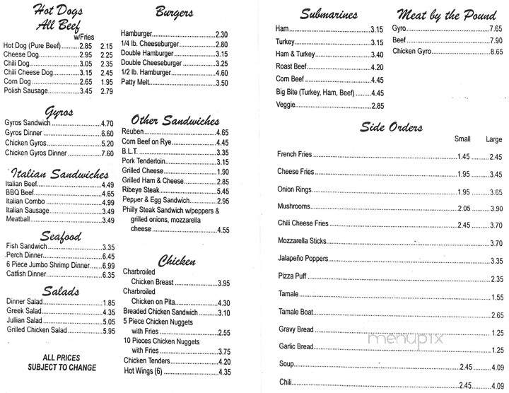 Prenos - Bolingbrook, IL menu_pic