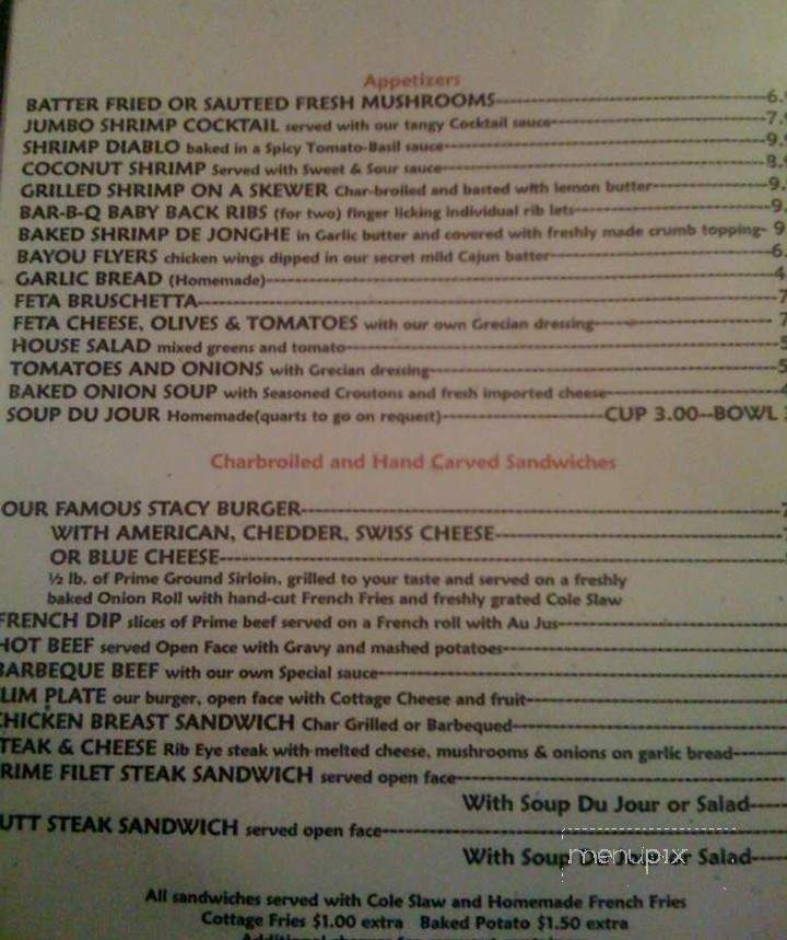 Stacy's Cafe - Bellwood, IL menu_pic