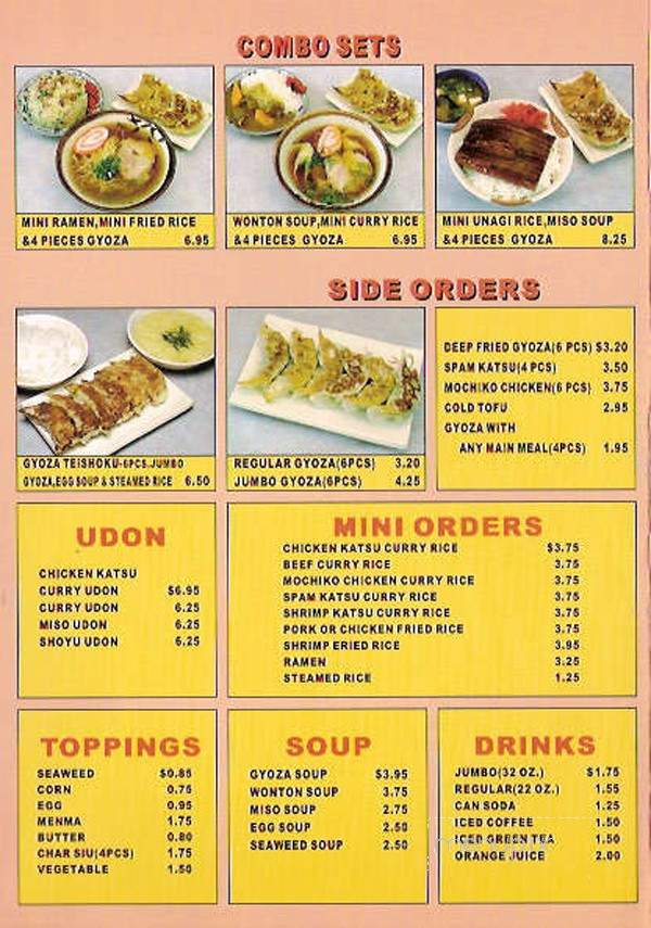 New Genki Ramen - Mililani, HI menu_pic