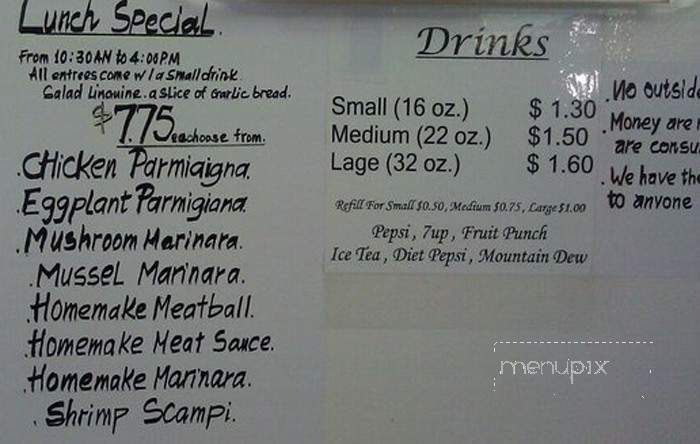 J P Serrato Pasta - Aiea, HI menu_pic