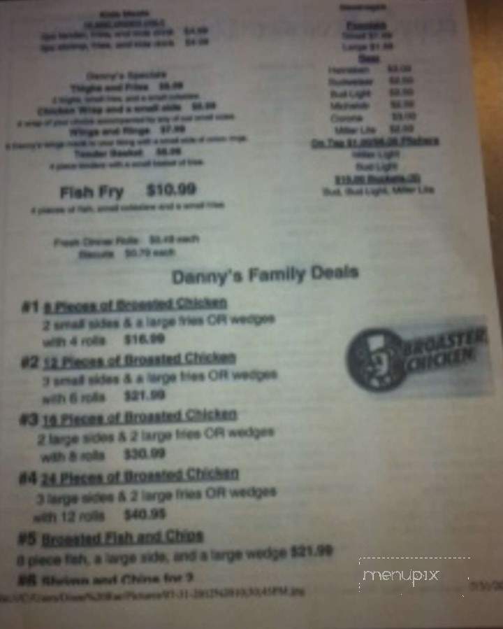 Danny's Broasted Chicken - Lake Mary, FL menu_pic