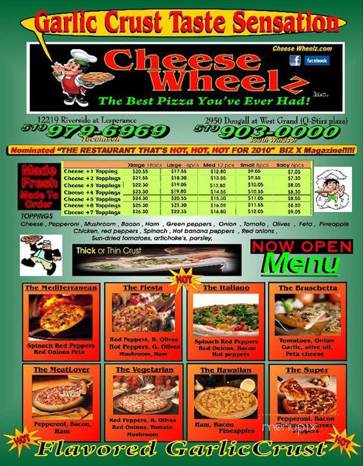 Cheese wheel - Tecumseh, ON menu_pic
