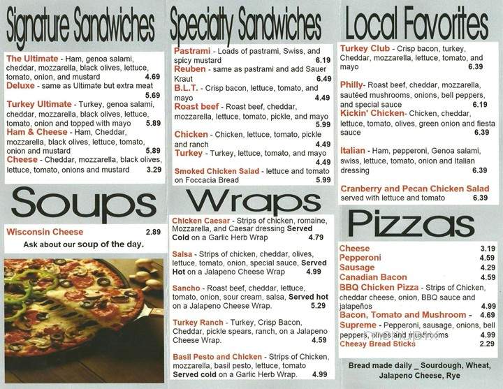 Heavenly Buns Deli - Ada, OK menu_pic