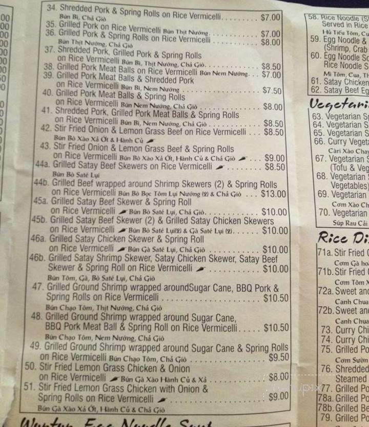 Viet Hai - Calgary, AB menu_pic