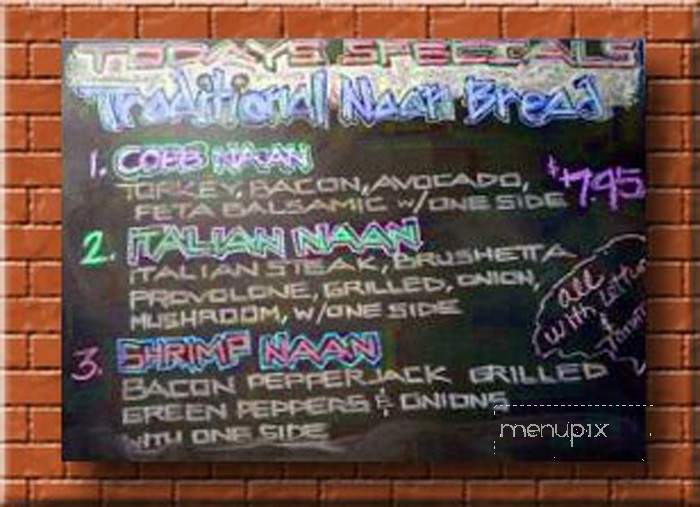 Earthdog Cafe - Berkeley Springs, WV menu_pic
