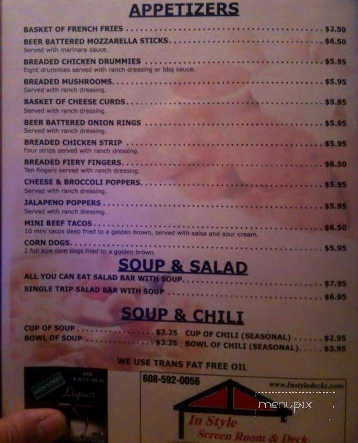 Dolphins Bar & Grill - Lodi, WI menu_pic