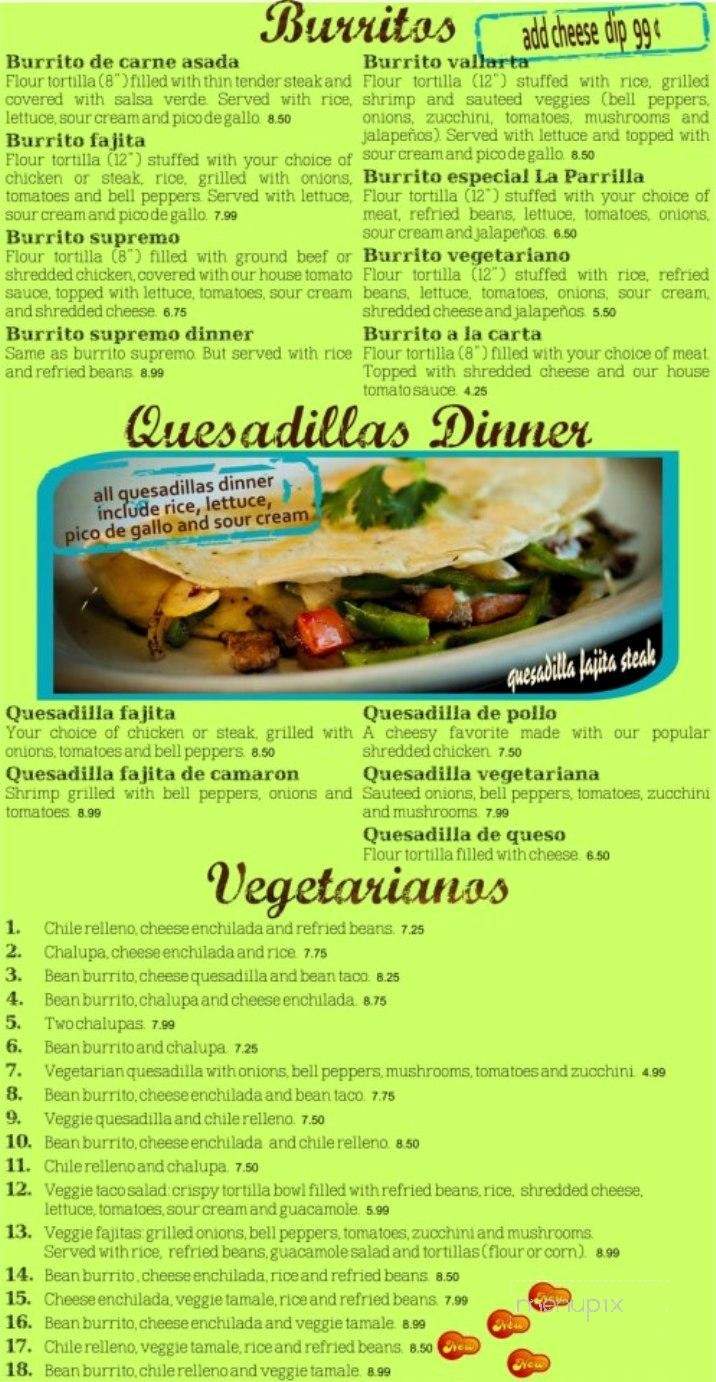 Taqueria La Parrilla - Athens, GA menu_pic