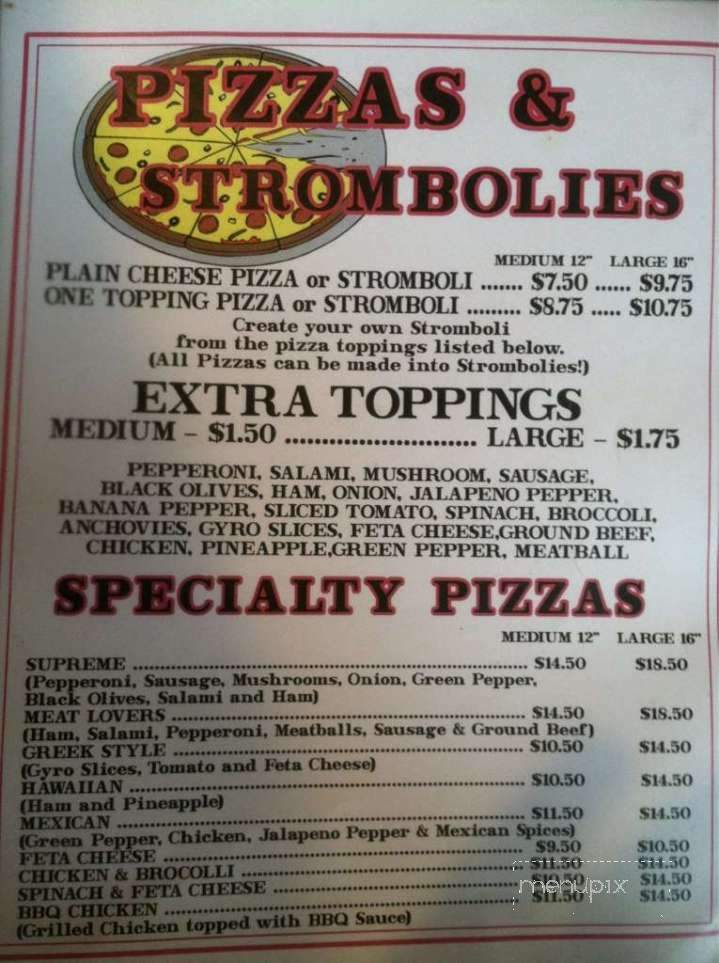 King George House Of Pizza - King George, VA menu_pic