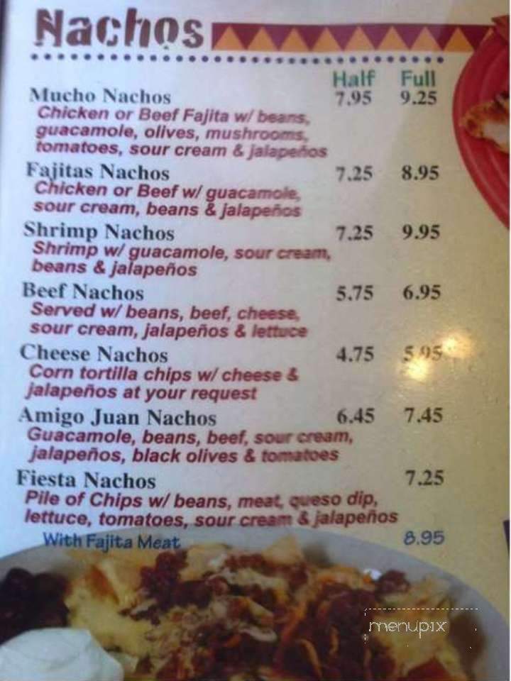 Amigo Juan New Boston - New Boston, TX menu_pic