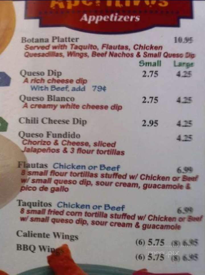 Amigo Juan New Boston - New Boston, TX menu_pic