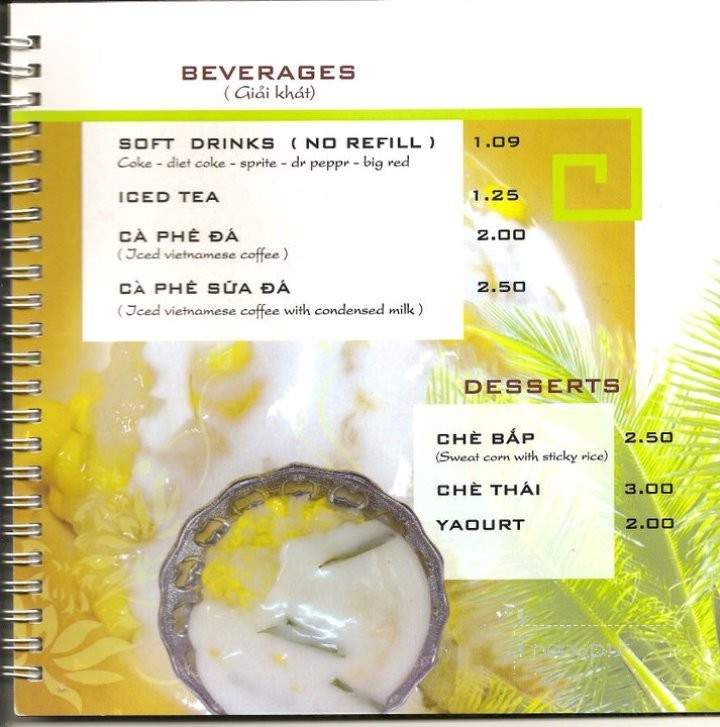 Vin Bistro - San Antonio, TX menu_pic