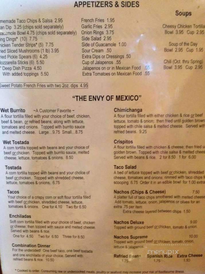 Shawmut Inn - Grand Rapids, MI menu_pic