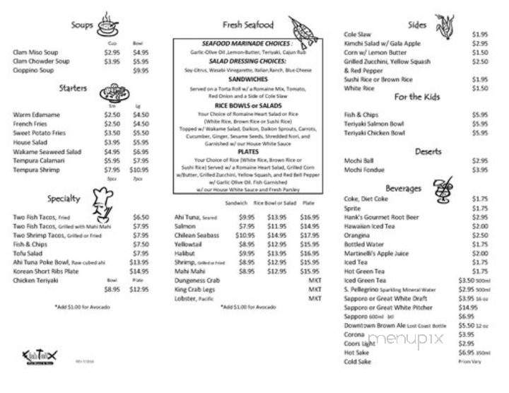 Fish Tail Grill - Santa Clarita, CA menu_pic