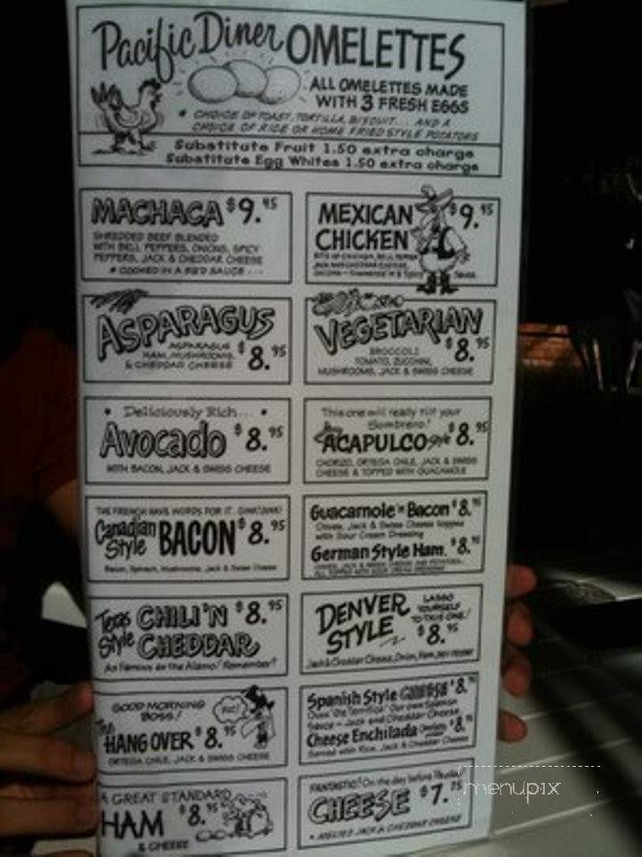 Pacific Diner - San Pedro, CA menu_pic