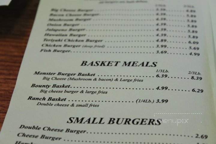 Monster Burger - Tacoma, WA menu_pic