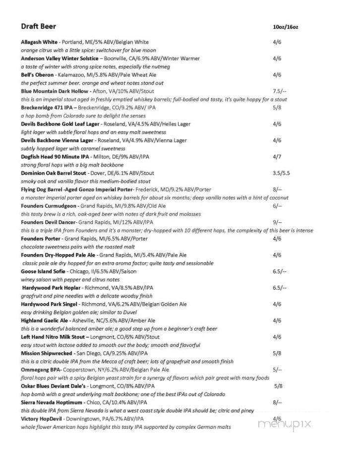 BlowToad - Richmond, VA menu_pic