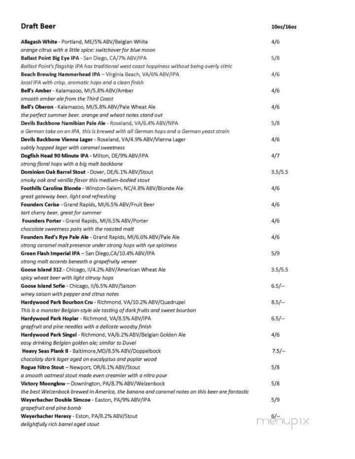 BlowToad - Richmond, VA menu_pic