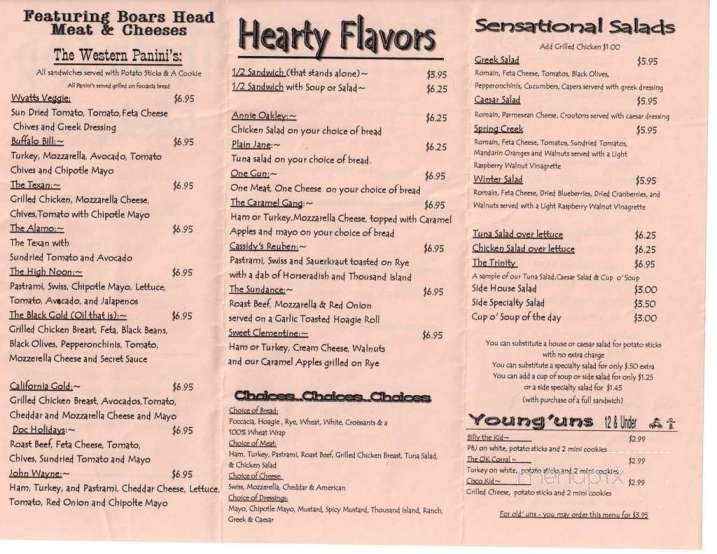 Tin Cup - Arlington, TX menu_pic