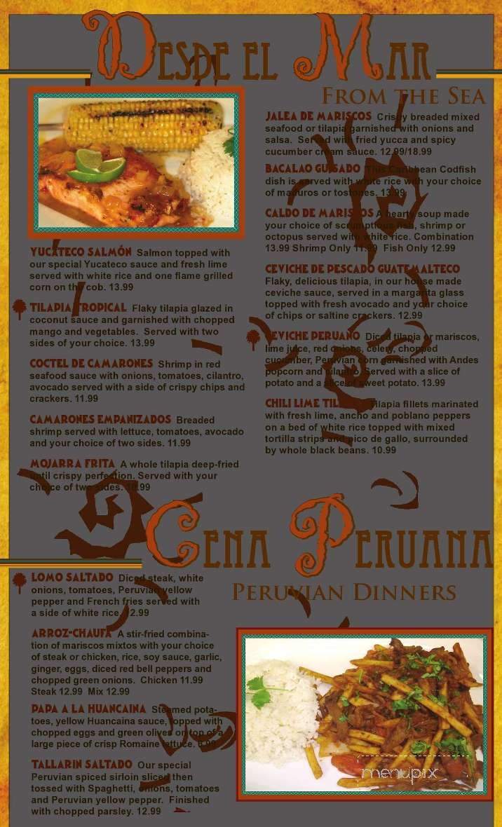 Famosa Latin Cuisine - Hilliard, OH menu_pic