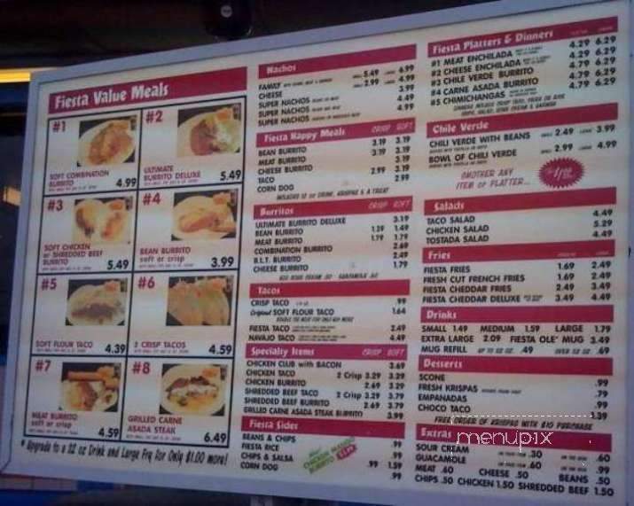 Fiesta Ole' - Idaho Falls, ID menu_pic