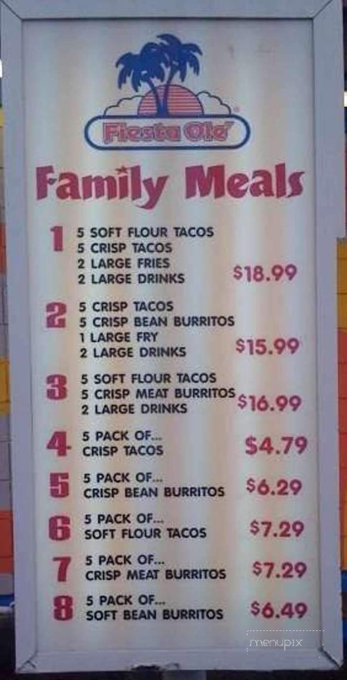 Fiesta Ole' - Idaho Falls, ID menu_pic