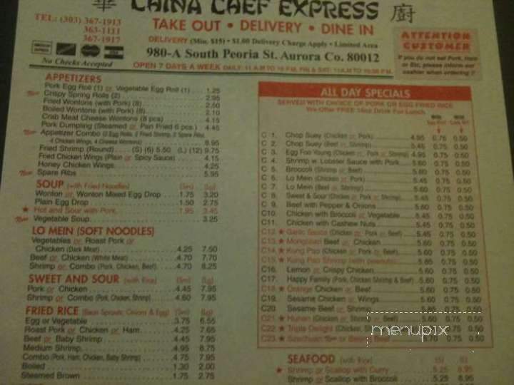 China Chef - Aurora, CO menu_pic