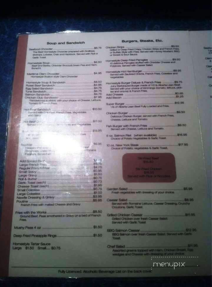 Back Home Fish & Chips - Edmonton, AB menu_pic