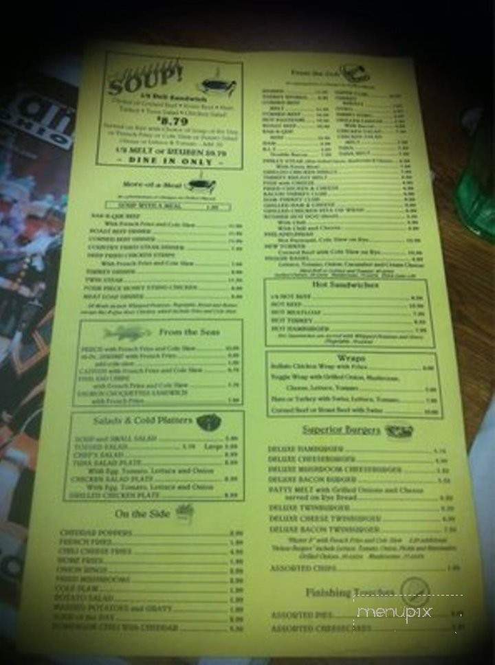 Superior Restaurant - Cleveland, OH menu_pic