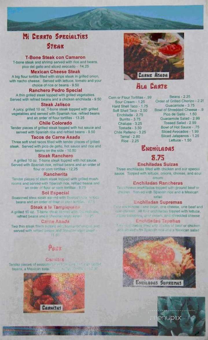 Mi Cerrito - Delaware, OH menu_pic
