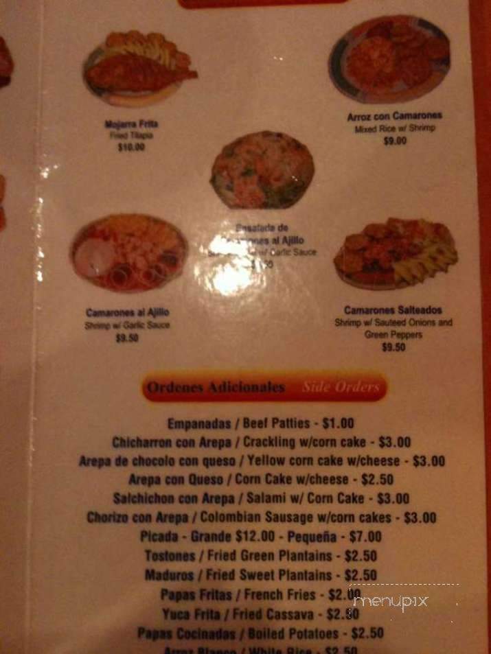 La Fogata Colombian - Fayetteville, NC menu_pic