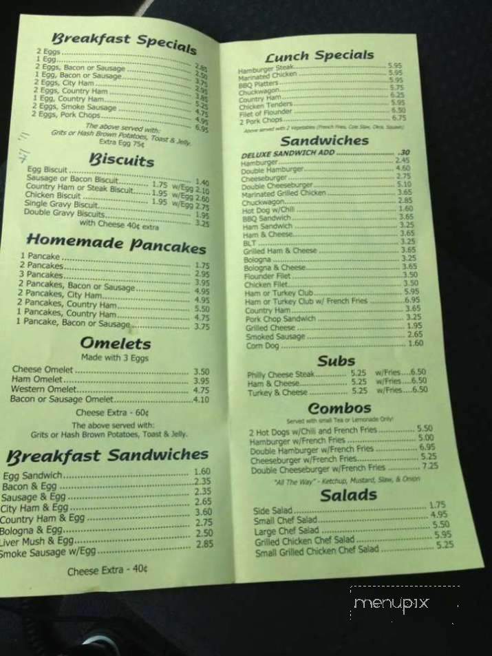 Ron's Restaurant - Monroe, NC menu_pic