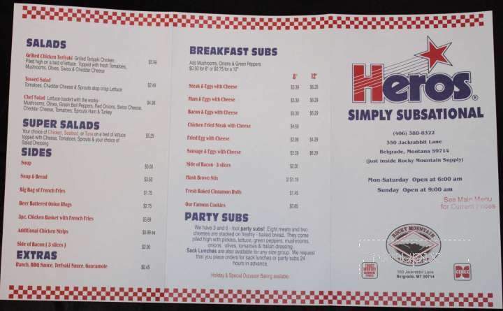 Heros Sub Shop - Belgrade, MT menu_pic