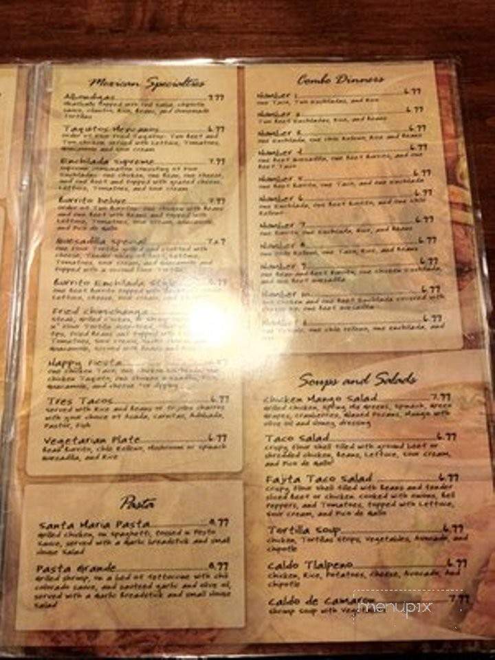 La Mision - Springfield, MO menu_pic
