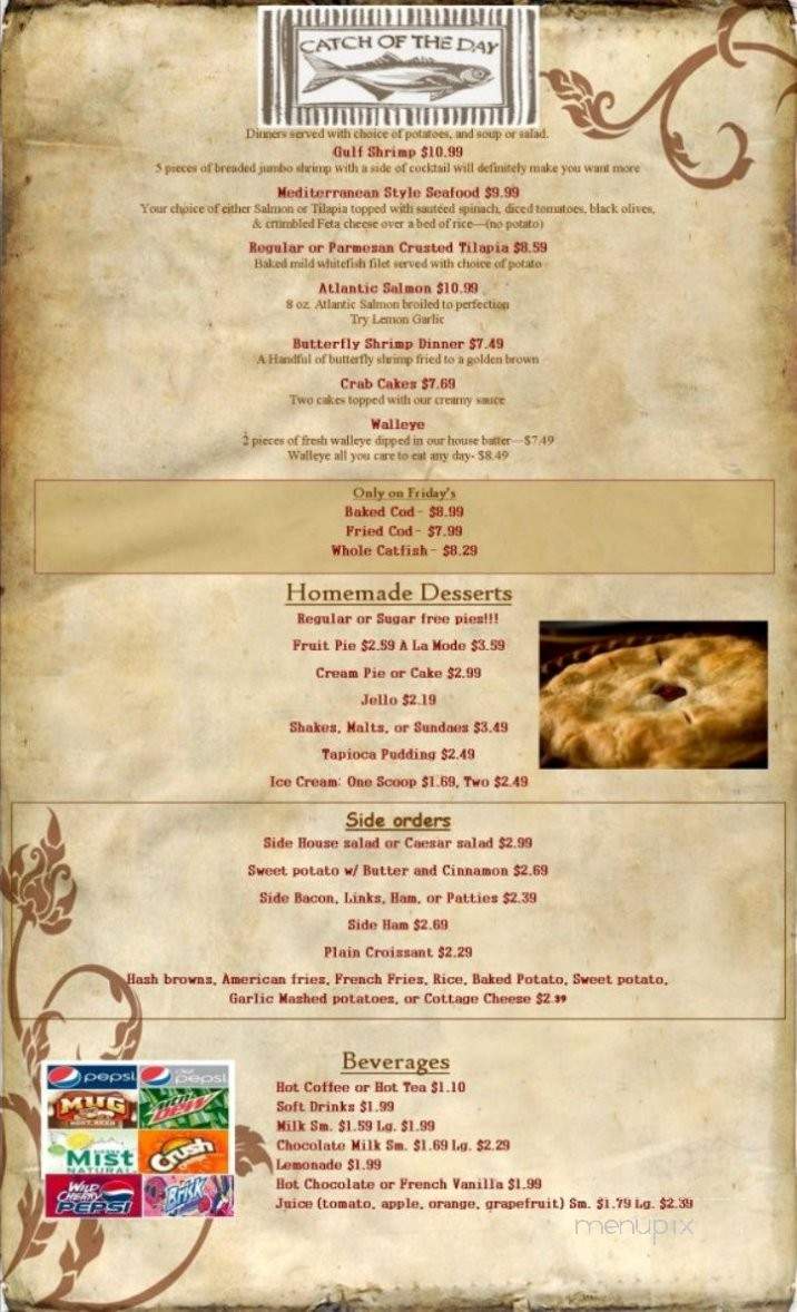 Royal Blue Restaurant - Stillman Valley, IL menu_pic