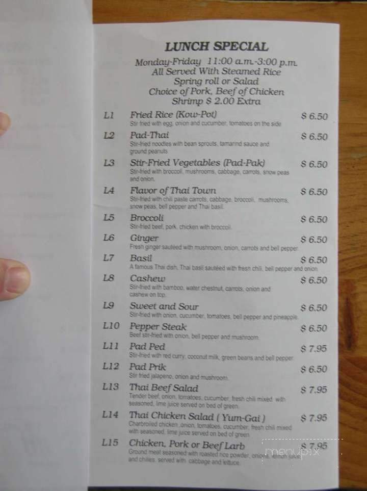 Thai Town - Fort Walton Beach, FL menu_pic