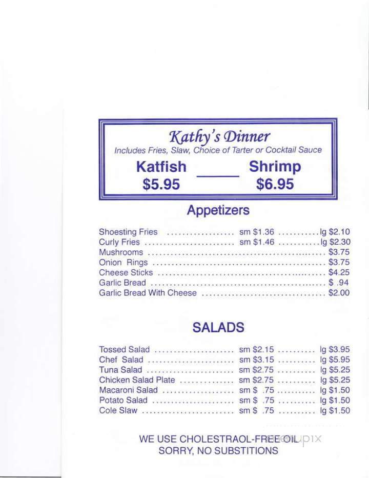 Kathy's Wings & Subs - Orlando, FL menu_pic