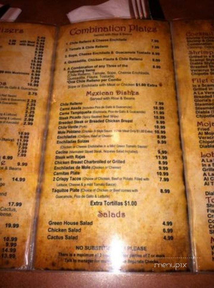Gloria's Cocina Mexicana - Downey, CA menu_pic