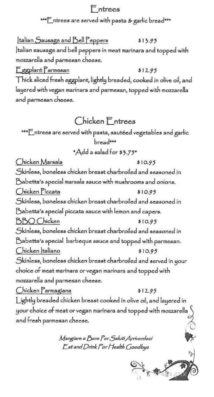 /5560722/Babettas-Restaurant-Menu-Eureka-CA - Eureka, CA