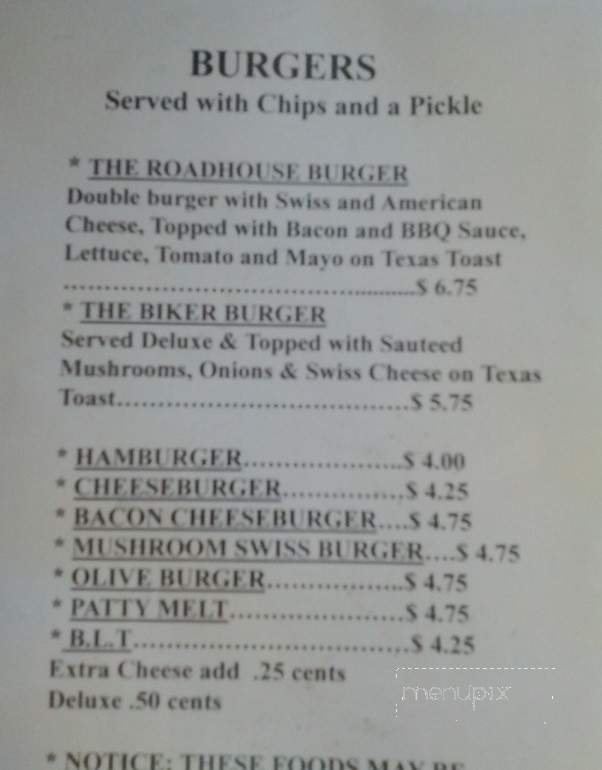 Woodland Townhouse - Woodland, MI menu_pic