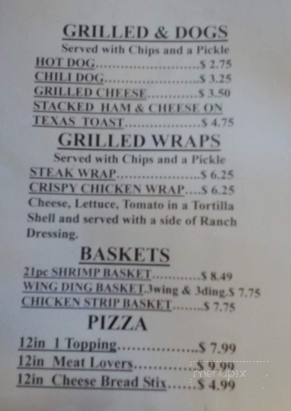 Woodland Townhouse - Woodland, MI menu_pic