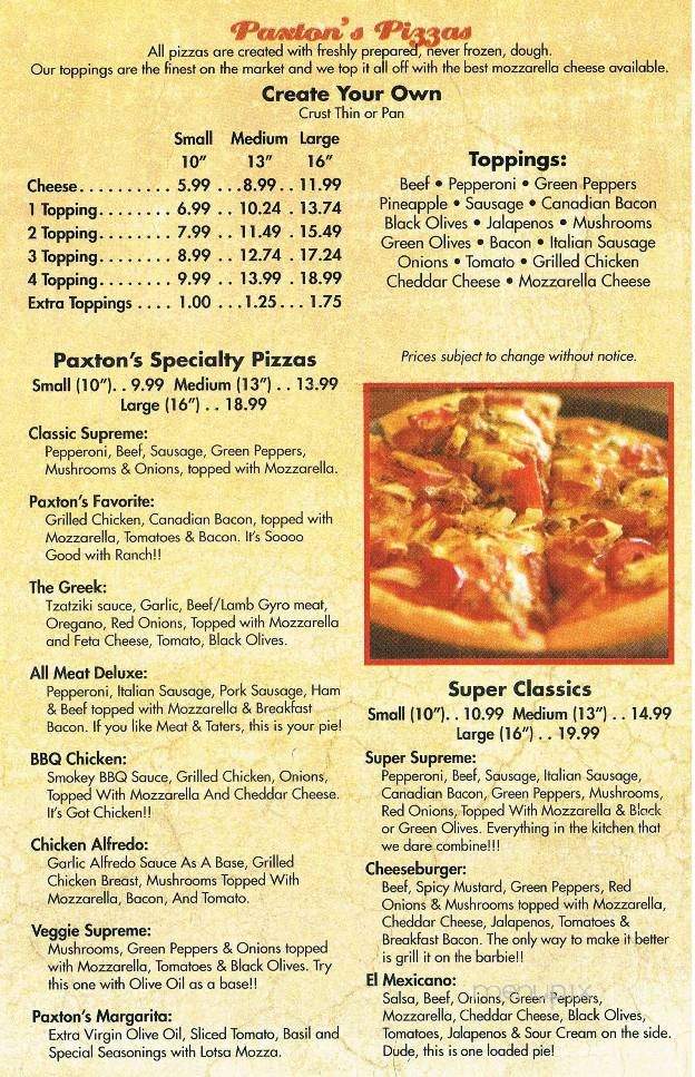 /380030556/Paxtons-Pizza-Little-Rock-AR - Bryant, AR