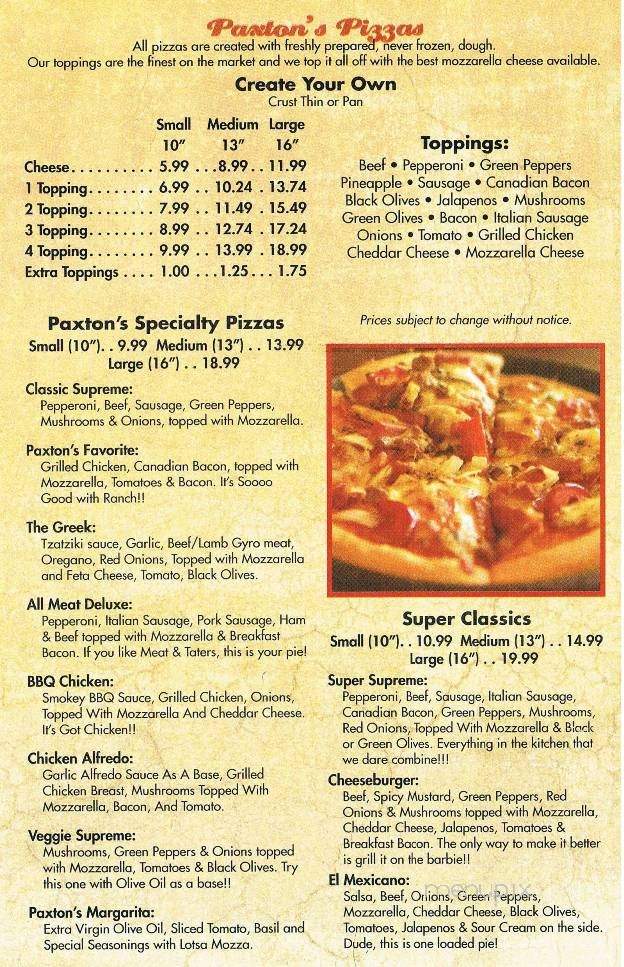 /380030556/Paxtons-Pizza-Little-Rock-AR - Bryant, AR