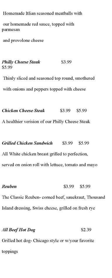 Brooklyn Bridge Deli - Plant City, FL menu_pic