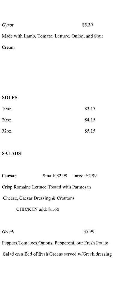 Brooklyn Bridge Deli - Plant City, FL menu_pic