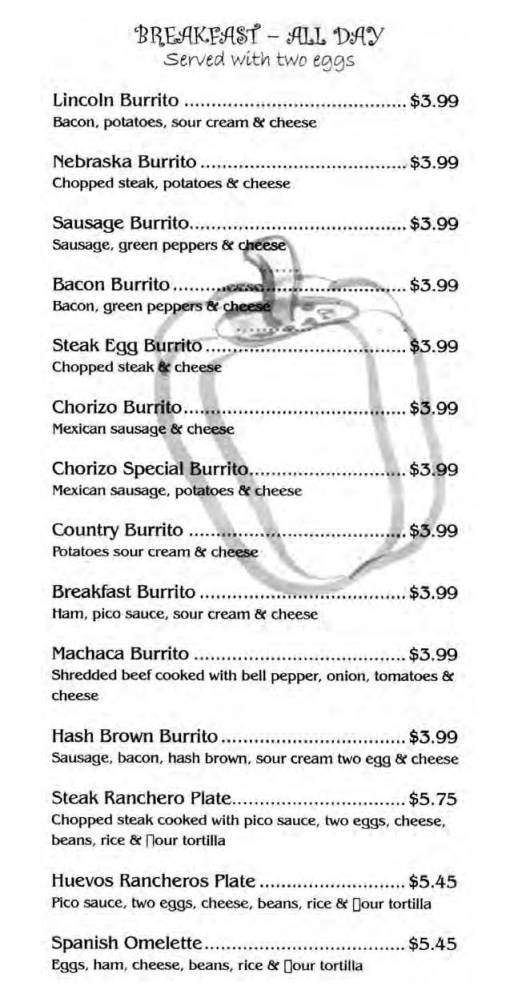 D' Leon's - Lincoln, NE menu_pic