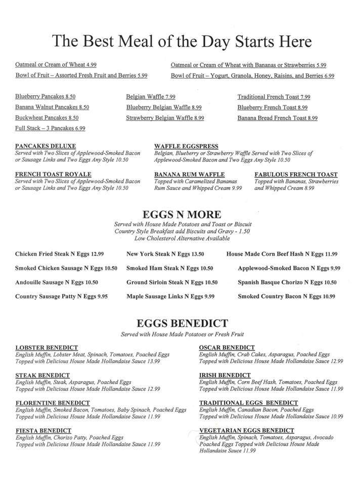 Sunrise Cafe - Reno, NV menu_pic